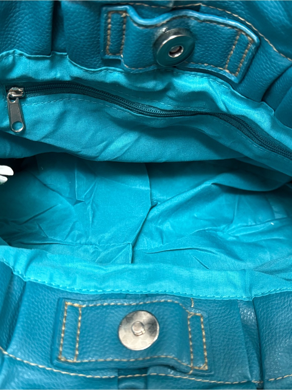 Selena Gomez Teal Ruffled-Top Shoulder Bag- Dream Out Loud Collection - Picture 11 of 14